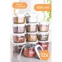 Hermia Set de Cajas de Almacenaje de 12 Piezas Blanco